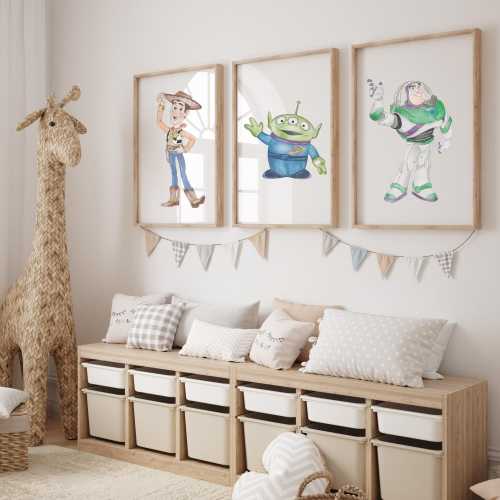 Toy Story Wall Art for Kids – Printable Digital File – Instant Download – Customizable Room Decor
