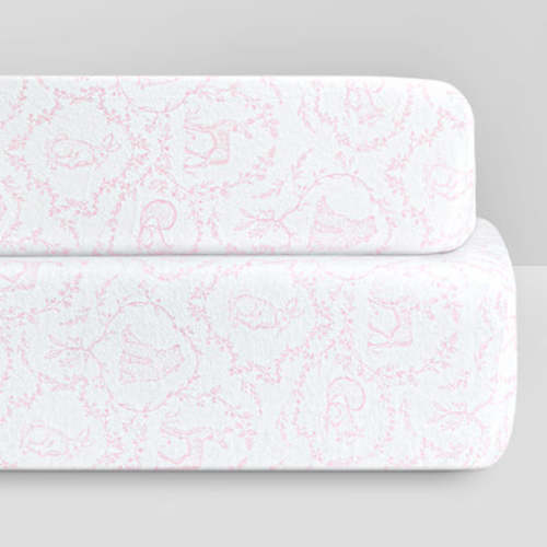 Woodland Organic Jersey Cotton Crib Sheet and Changing Pad Cover Set