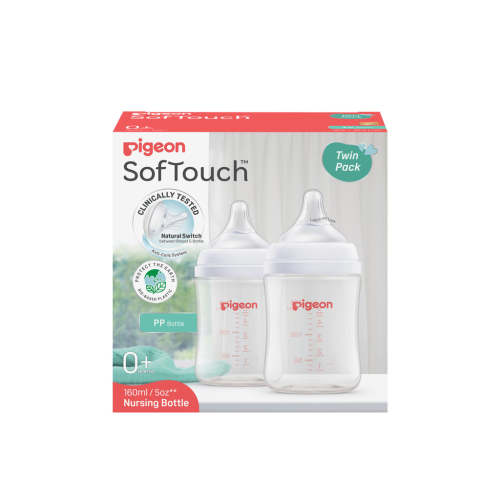 SOFTOUCH BPP BOTTLE PP TWIN PACK 160ML – Pigeon Australia