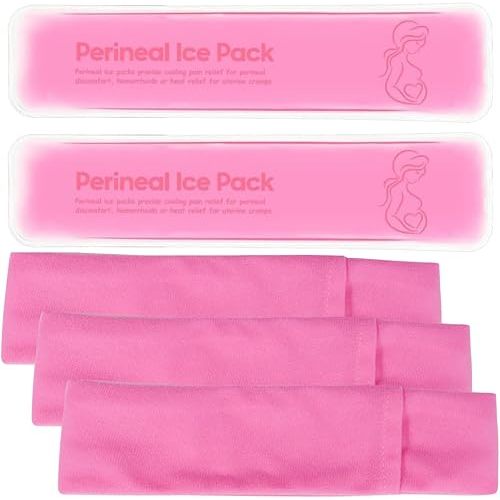 Reusable Perineal Cooling Pad for Postpartum and Hemorrhoid Pain Relief,Instant Perineal Cold Pack,Vaginial Ice Pack for Pain Relief (Color-Pink)