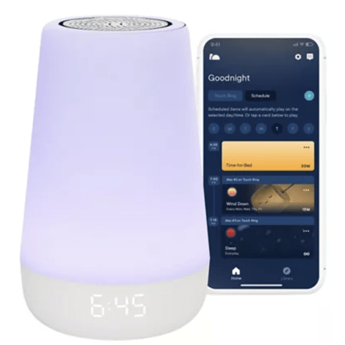 Rest Baby Sound Machine Night Light 2nd Gen Sleep Trainer, Time-to-Rise Alarm Clock, White Noise Soother, Music & Stories for Nursery, Toddler & Kids Bedroom (Wi-Fi)