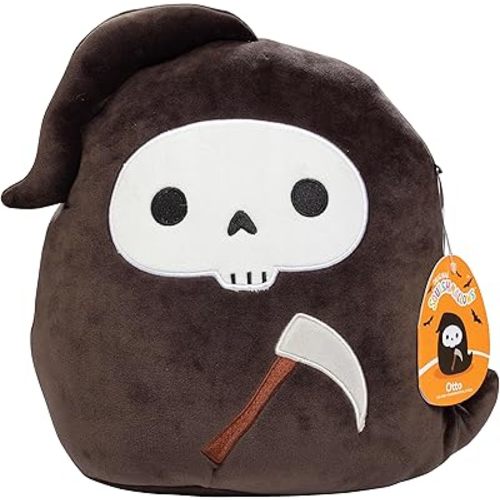 Squishmallows Original 10-Inch Otto The Grim Reaper - Official Jazwares Halloween Plush - Collectible Soft & Squishy Pillow Stuffed Animal Toy - Add to Your Squad - Gift for Kids, Girls & Boys