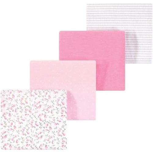 Luvable Friends Little Treasure Flannel Receiving Blankets 4pk