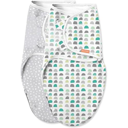 SwaddleMe Luxe Easy Change Swaddle - Small/Medium, 2 Pack, Gum Drops, 0-3 Months (58763)