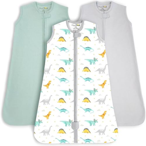 Mama Cheetah Baby Sleep Sack 0.5 TOG, Organic Cotton Baby Wearable Blanket with Two-Way Zipper, Swaddle Transition Baby Sleeping Bag for Newborn Infant Toddler Boy Girl, 6-12 Months