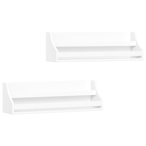 RiverRidge Home Book Nook Kids Wall Bookshelf in White (Set of 2)