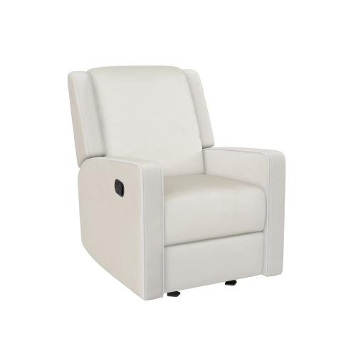 Baby Relax Robyn 2-in-1 Nursery Rocker Recliner, White Linen