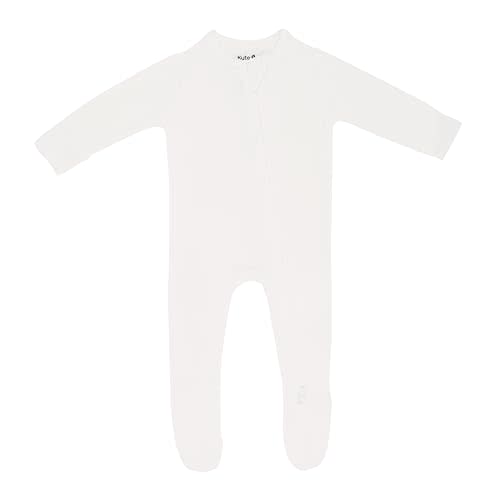 KYTE BABY Unisex Zipper Closure Footies, Rayon Made From Bamboo, 0-24 Months