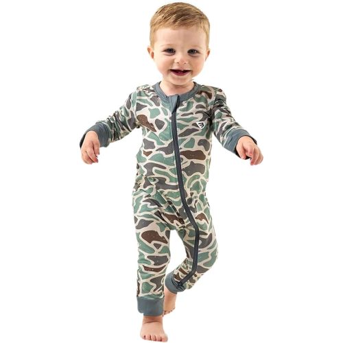 Burlebo Baby Zip Up – Soft Performance Fabric with Fold-Over Cuffs