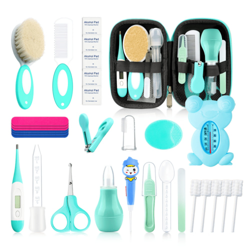 Baby Healthcare and Grooming Kit for Newborn Kids, 36PCS Upgraded Safety Baby Care Kit, Newborn Nursery Health Care Set, Baby Care Products, Green