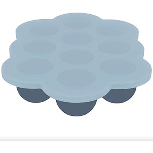 WeeSprout Silicone Baby Food Freezer Tray with Clip-on Lid - Perfect Storage Container for Homemade Baby Food, Vegetable & Fruit Purees, and Breast Milk