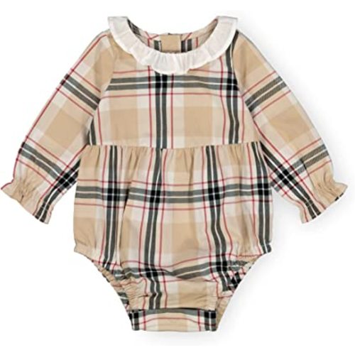 Hope & Henry Baby Layette Short Sleeve Woven Bodysuit