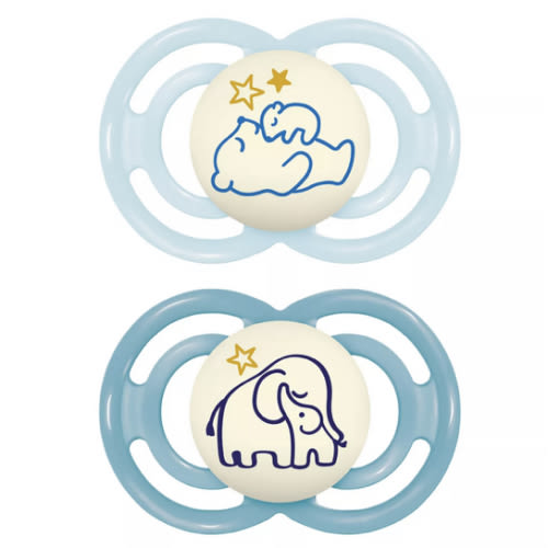 MAM Perfect Night Baby Pacifier, 6-16 Months 2-Pack