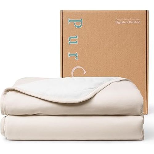 PurComfy Supersoft Toddler Comforter, Premium Bamboo Viscose Crib Blanket, Breathable 1.0 Tog Crib Quilt for All Seasons 39"×55"