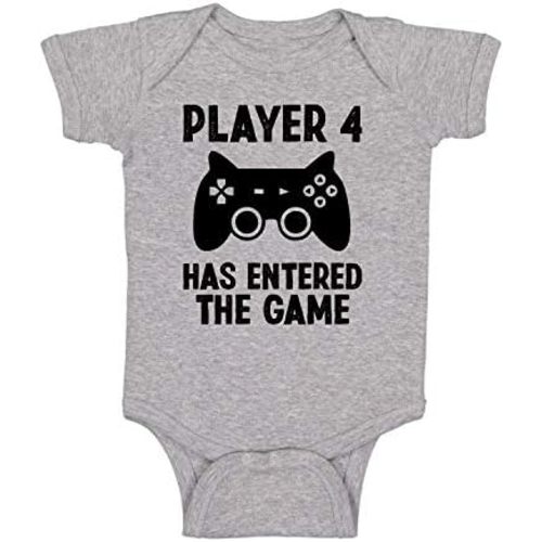 Player 4 Has Entered The Game - Funny Baby Essentials Bodysuit - Baby Clothes Newborn Romper