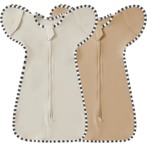 Baby Swaddle Blanket for Newborns and Infants,2-Piece Set Infant Pajamas,Baby Sleep Sack,Snug Fit Helps Calm Startle Reflex