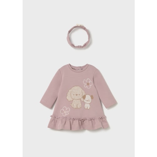 Newborn Girl Dress with Headband