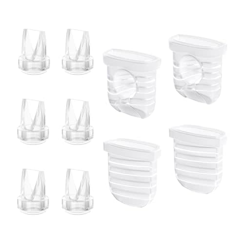 TOVVILD 10PCS Duckbill Valves Silicone Diaphragms Compatible with Lansinoh Discreet Duo Nuliie Wearable Breast Pump,S32 Breast Pump Parts Accessories