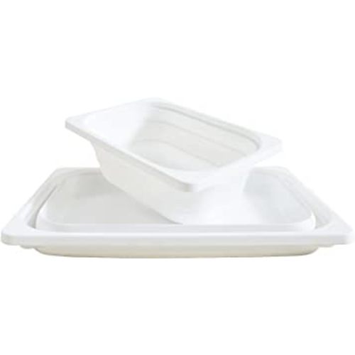 Beright 2 Pack Collapsible Wash Basin Folding Dish Tub Sink - White - 2 in 1 Set