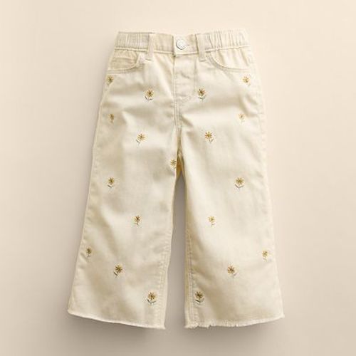 Baby & Toddler Girl Little Co. by Lauren Conrad Organic Wide Leg Embroidered Jeans