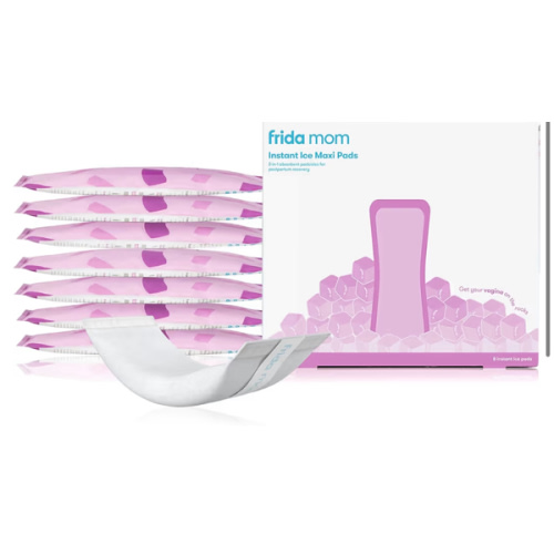 Frida Mom 2-in-1 Postpartum Pads, Absorbent Perineal Ice Maxi Pads, Instant Cold Therapy Packs and Maternity Pad in One