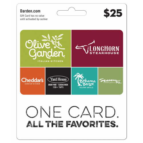 Darden Restaurants $25 Gift Card