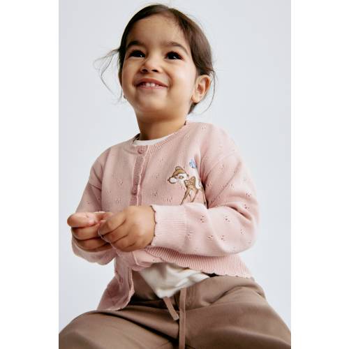 APPLIQUÉD COTTON CARDIGAN