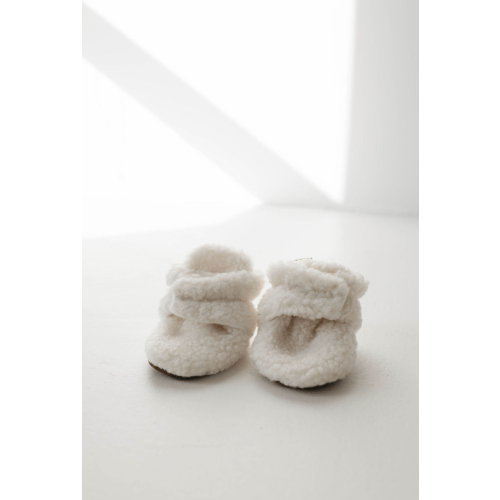 Sherpa Baby Booties | Ivory