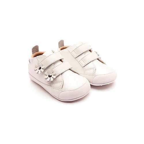 Old Soles Flower Baby Leather Sneaker / Gilt