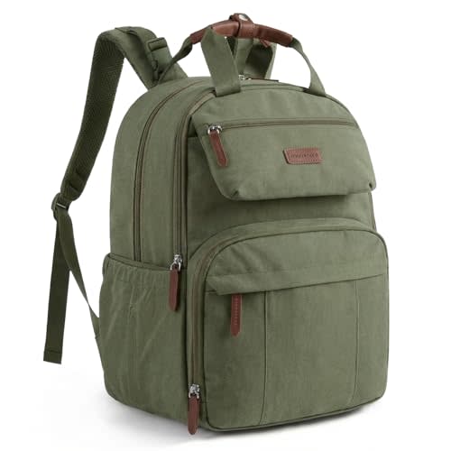 mommore Diaper Bag Backpack, Multi-pocket Large Diaper Bag Travel Essentials for Mom Dad, Quick Access Baby Bag with Insulated Pockets, Changing Pad, Stroller Straps
