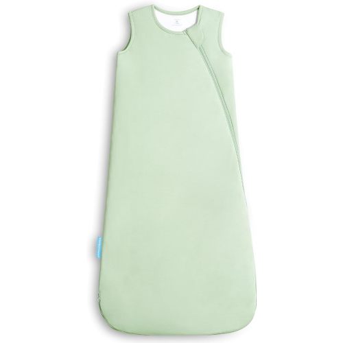 BambooSnug Baby Sleep Sack 6-12 Months, 1.0 TOG Soft Bamboo Viscose Baby Sleeping Bag, Wearable Blanket Baby 6-9-12-18 Months, 2-Way Zipper, Sage