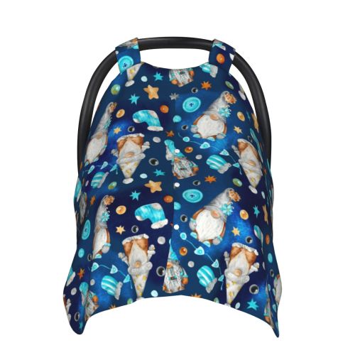 Car Seat Cover Baby - Ice blue old man cute winter Breathable Infant Car Seat Cover for Baby Carseat, Lightweight Comfort Baby Essentials Must Haves Newborn Stuff for Girl Boy