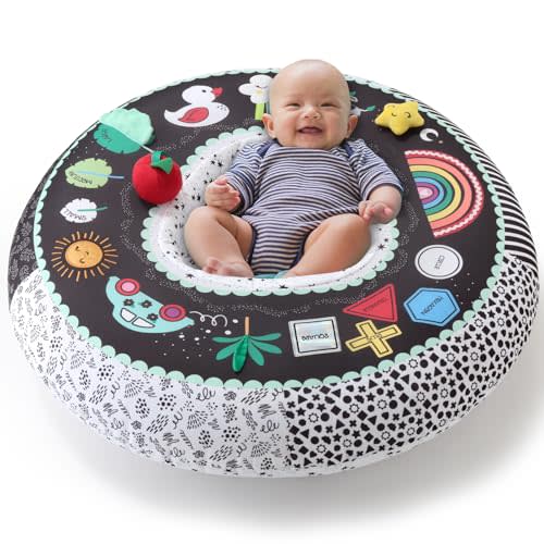 The Peanutshell Baby Boy or Girl Play Ring - Inflatable Seat, Sitting Support Chair, Unisex Activity Seats for Sitting Up, Play Ring for Babies 0-6 Months - Montessori
