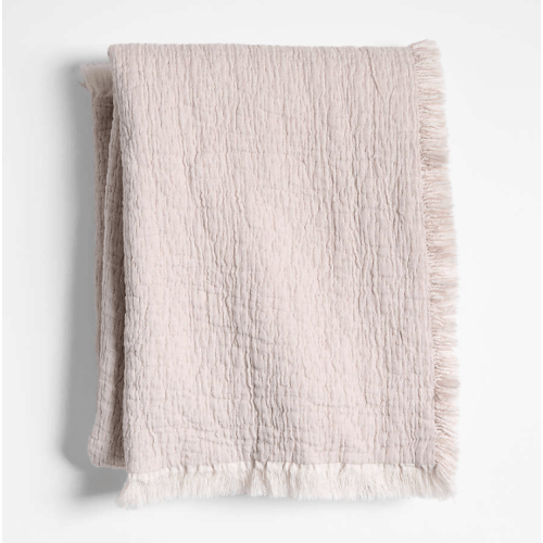 Supersoft Organic Cotton Gauze Classic Mauve Pink Baby Stroller Blanket