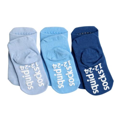 squid socks Cotton Socks | 0-6M, 6-12M, 12-24M, & 2T-3T | Grip Ankle Socks that Stay On | As Seen on Shark Tank