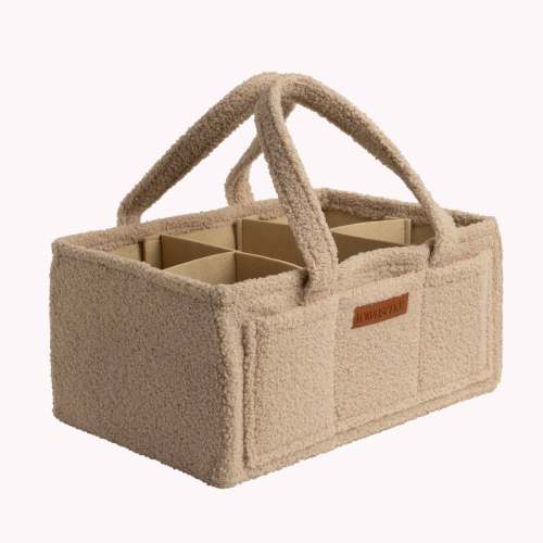 Teddy Diaper Caddy: Taupe