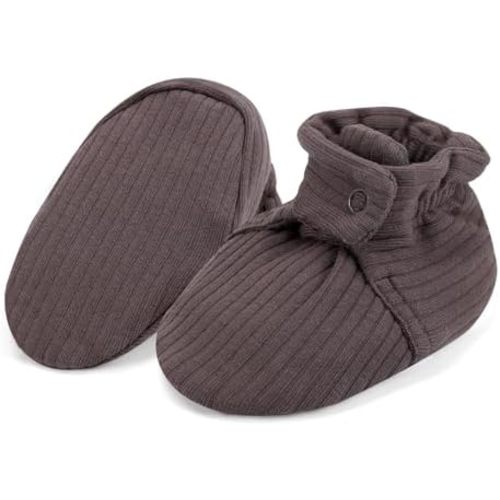Baby Booties Newborn Infant Shoes Organic Cotton Adjustable Soft Cozy Warm Boots for Boy Girl