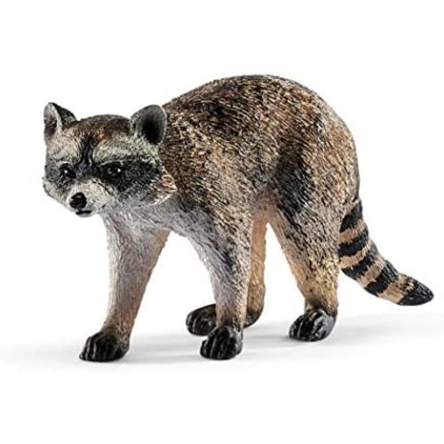 Schleich Wild Life, Animal Figurine, Animal Toys for Boys and Girls 3-8 Years Old, Raccoon