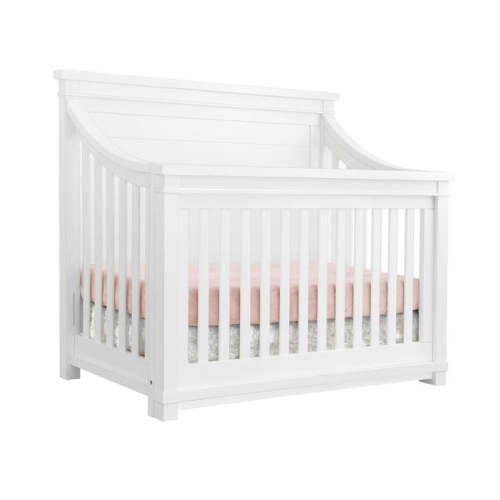 appleseed Rowan Flat Top Crib - Pure White