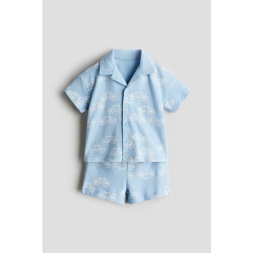 2-PIECE TERRY RESORT SHIRT AND SHORTS SET