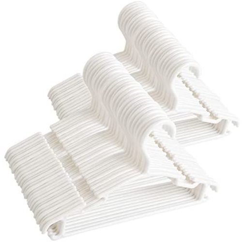 Baby Hangers 100Pcs Kids Hangers Baby Hangers Plastic Small Hangers Children Hangers Child Hangers Toddler Hangers White