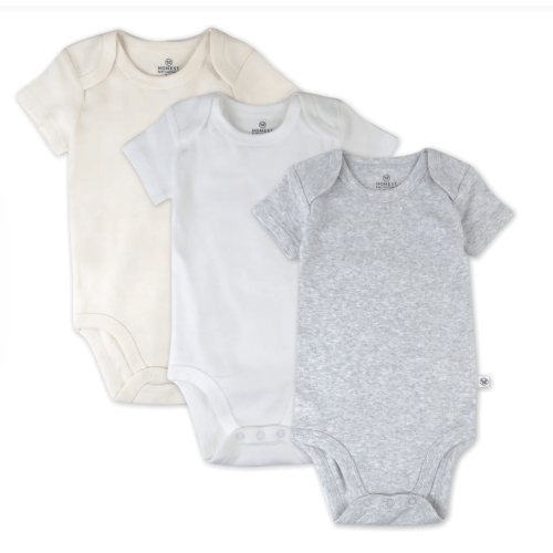 3-Pack Organic Cotton Short Sleeve Bodysuits | Honest Baby Clothing
