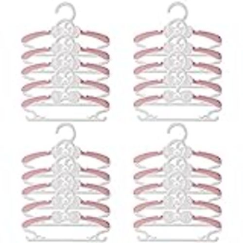 12 Pack Satin Padded Baby Hangers for Closet, Nursery, Baby Clothes (9.5  In)