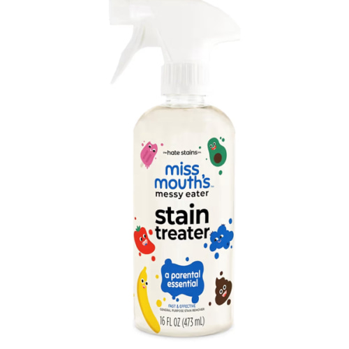 Miss Mouth's Messy Eater Stain Treater Spray - 16oz Stain Remover - Newborn & Baby Essentials - No Dry Cleaning Food, Grease, Coffee Off Laundry, Underwear, Fabric