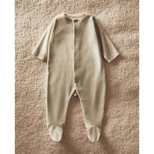 CHILDREN’S VELOUR MOON FOOTED ROMPER | Zara Home United States of America