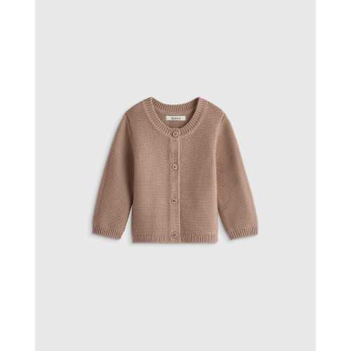 100% Organic Cotton Sweater Cardigan in Oatmeal