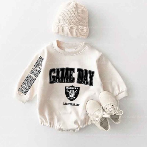 Baby Raider Nation Romper and Adult Sweatshirt
