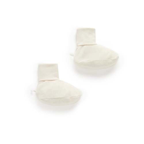 Beige Booties - Baby Accessories - Purebaby - Purebaby