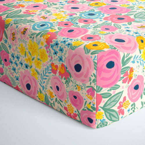Secret Garden Fitted Crib Sheet - Little Sleepies