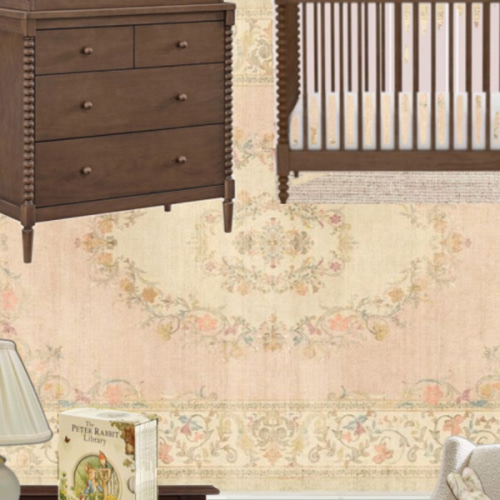 Bridgerton Lady Whistledown Vintage Pink Tufted Rug | Ruggable